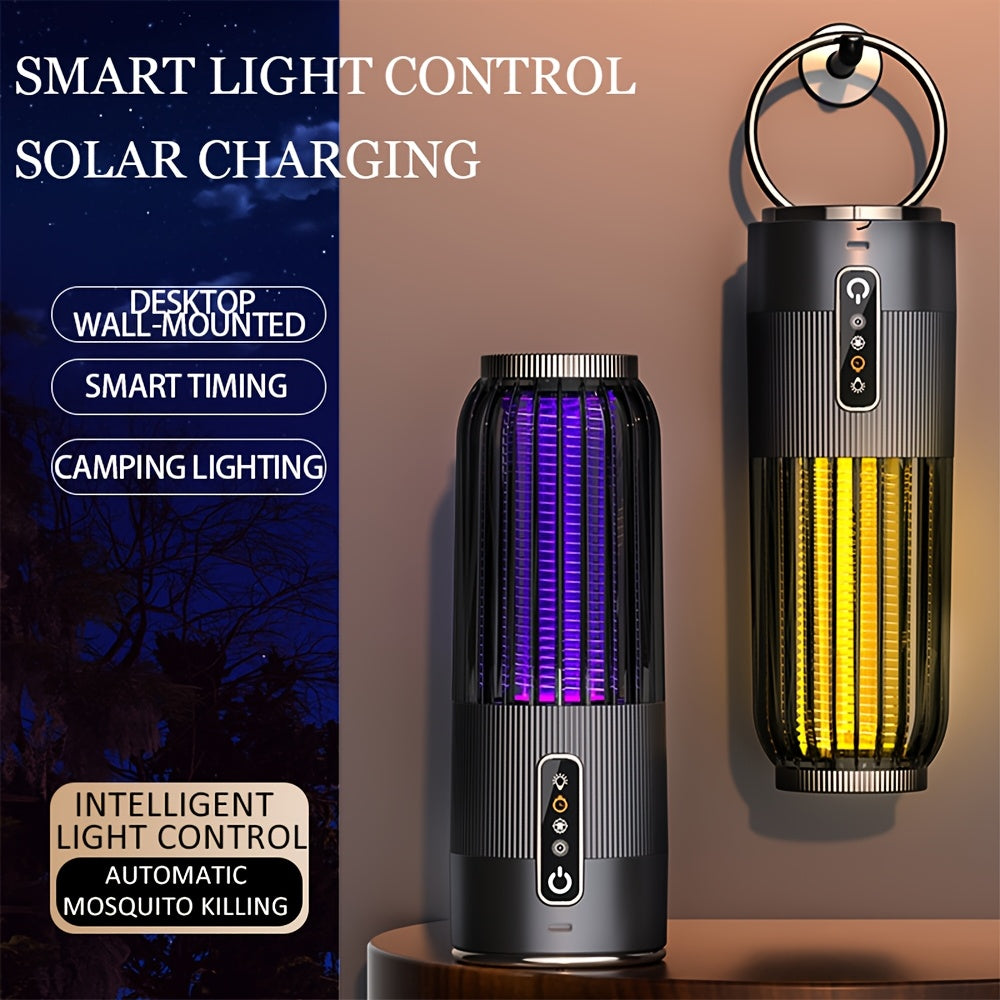 Solar Mosquito Killer Lamp with USB and Solar Charging for Indoor Outdoor
