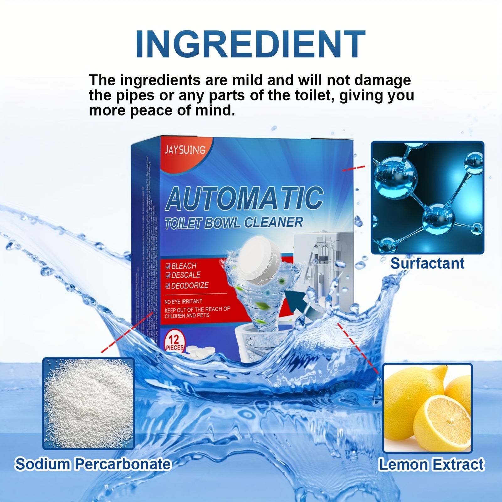 Автоматические таблетки для унитазов, которые очищают, удаляют накипь и устраняют запахи.