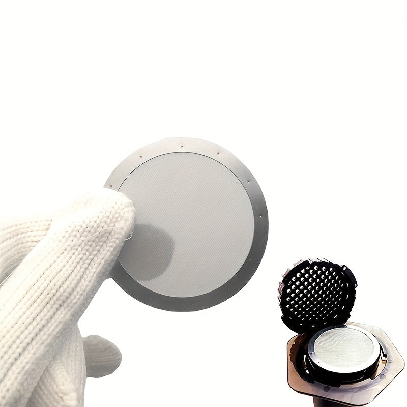 Qayta ishlatiladigan ultra nozik zanglamaydigan po'latdan yasalgan AeroPress qahva filtri - ta'm va yog' miqdorini oshirish uchun barqaror tanlov, filtr ushlagichi bilan birga