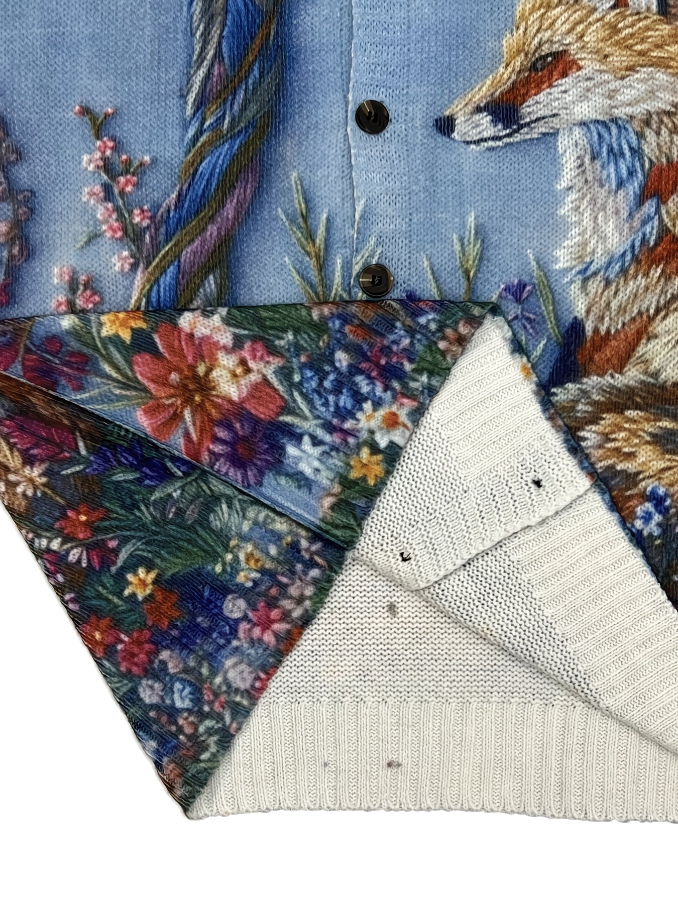 Plus Size Womens Lightweight Floral Cardigan Open Front Long Sleeve Sweater