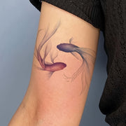 Unisex Fish Scale Temporary Tattoo Sticker Waterproof Non-Glitter Durable