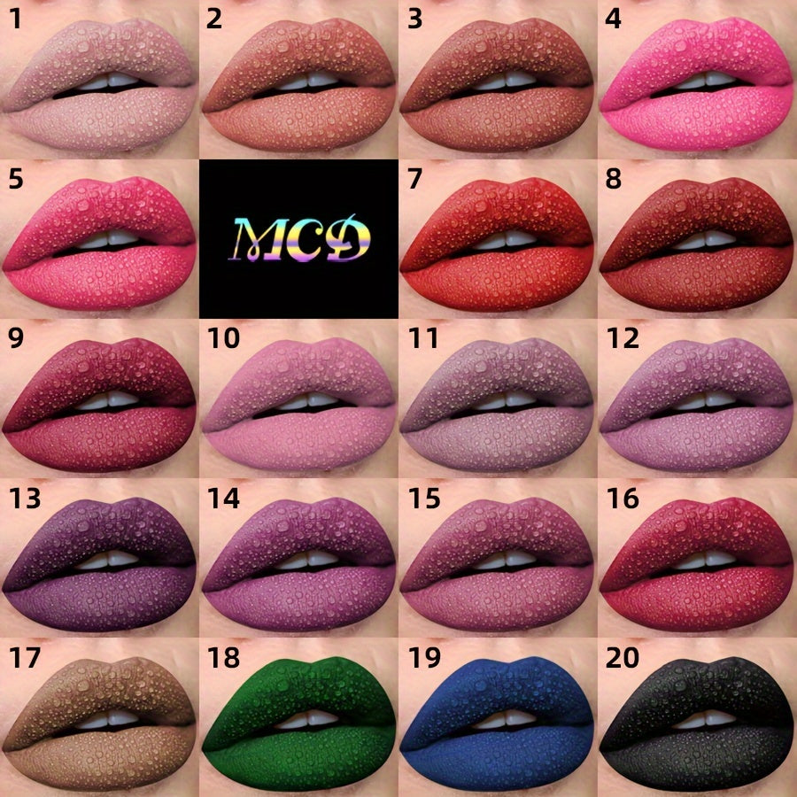 Long-Lasting Matte Lip Gloss for Women 24Hr Wear Non-Stick Moisturizing