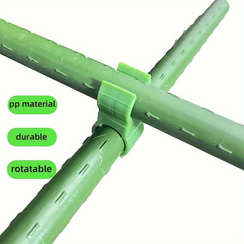 Adjustable Plastic Garden Clamp with 360° Rotation for Plant Support