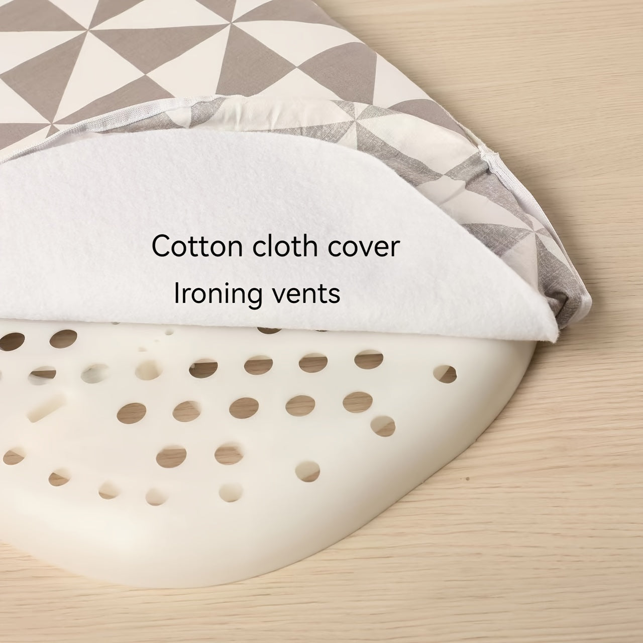 Foldable Ironing Board Space-Saving Stainless Steel and Plastic for Home Office