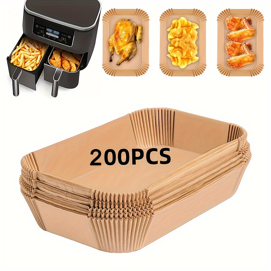 Disposable Air Fryer Liners 50 or 100 Pieces, 26cm x 17cm, Baking and Oven Accessories