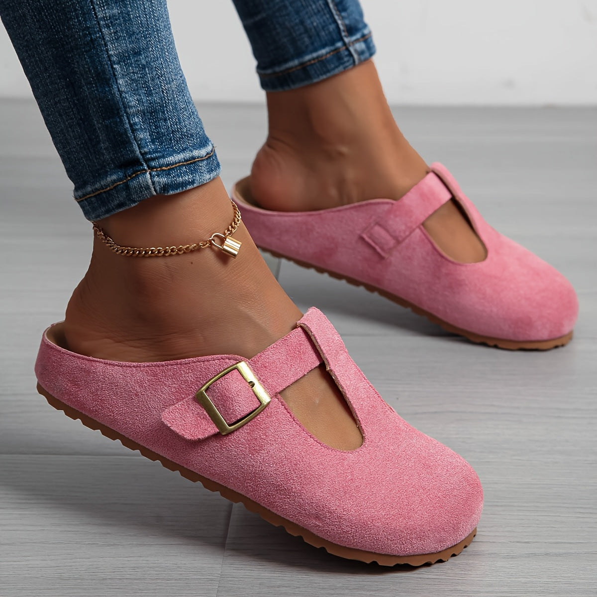 Women's Thick-Soled Mules Slip-On Casual Breathable Comfortable Shoes