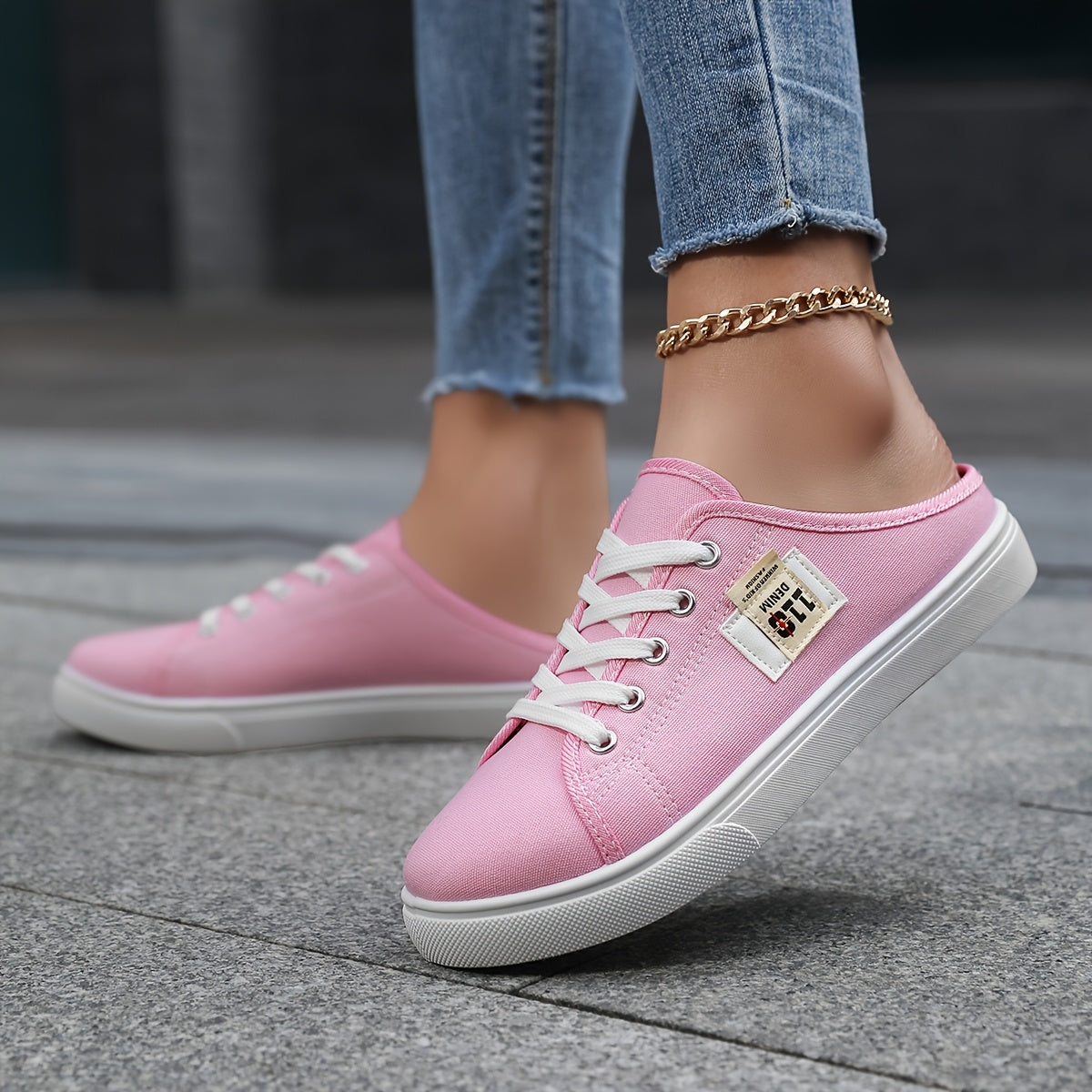 Women's Casual Sports Shoes Flat Sneakers Outdoor Slip-Ons