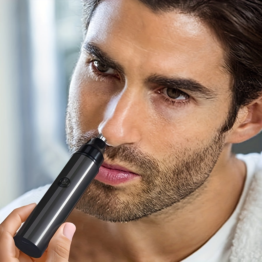 USB rechargeable nose and facial hair trimmer ideal gift for men