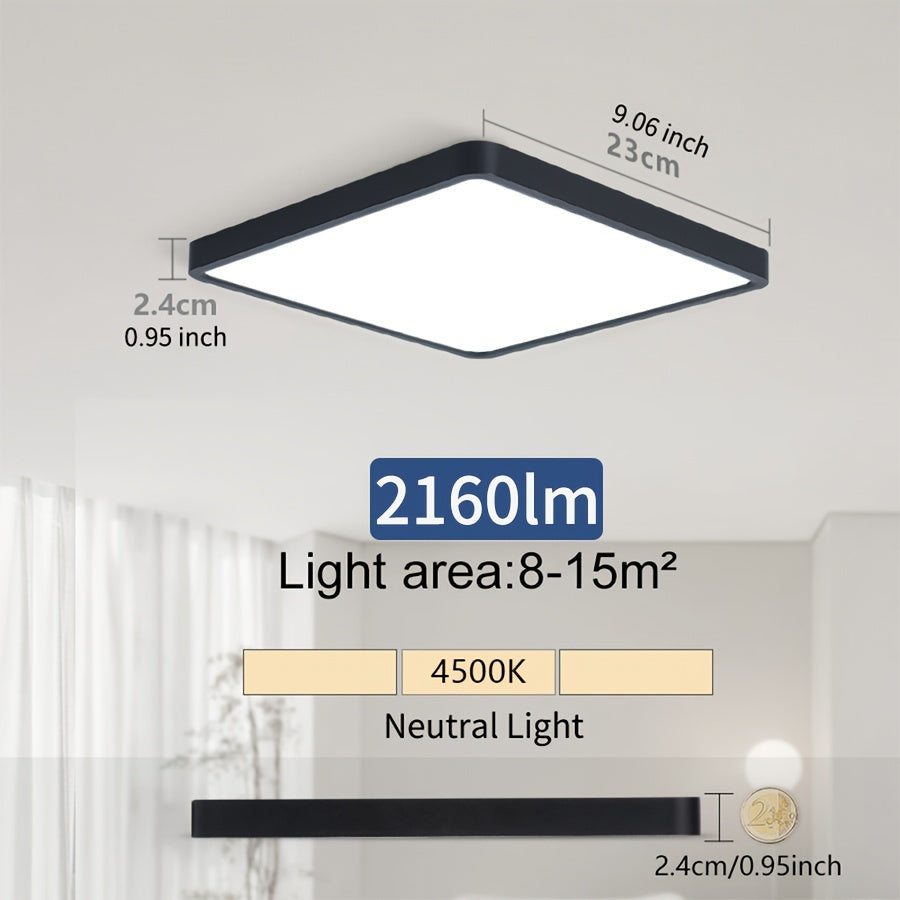 Modern Nordic LED Ceiling Light 24W 36W Ultrathin Square Indoor Living Room Bedroom