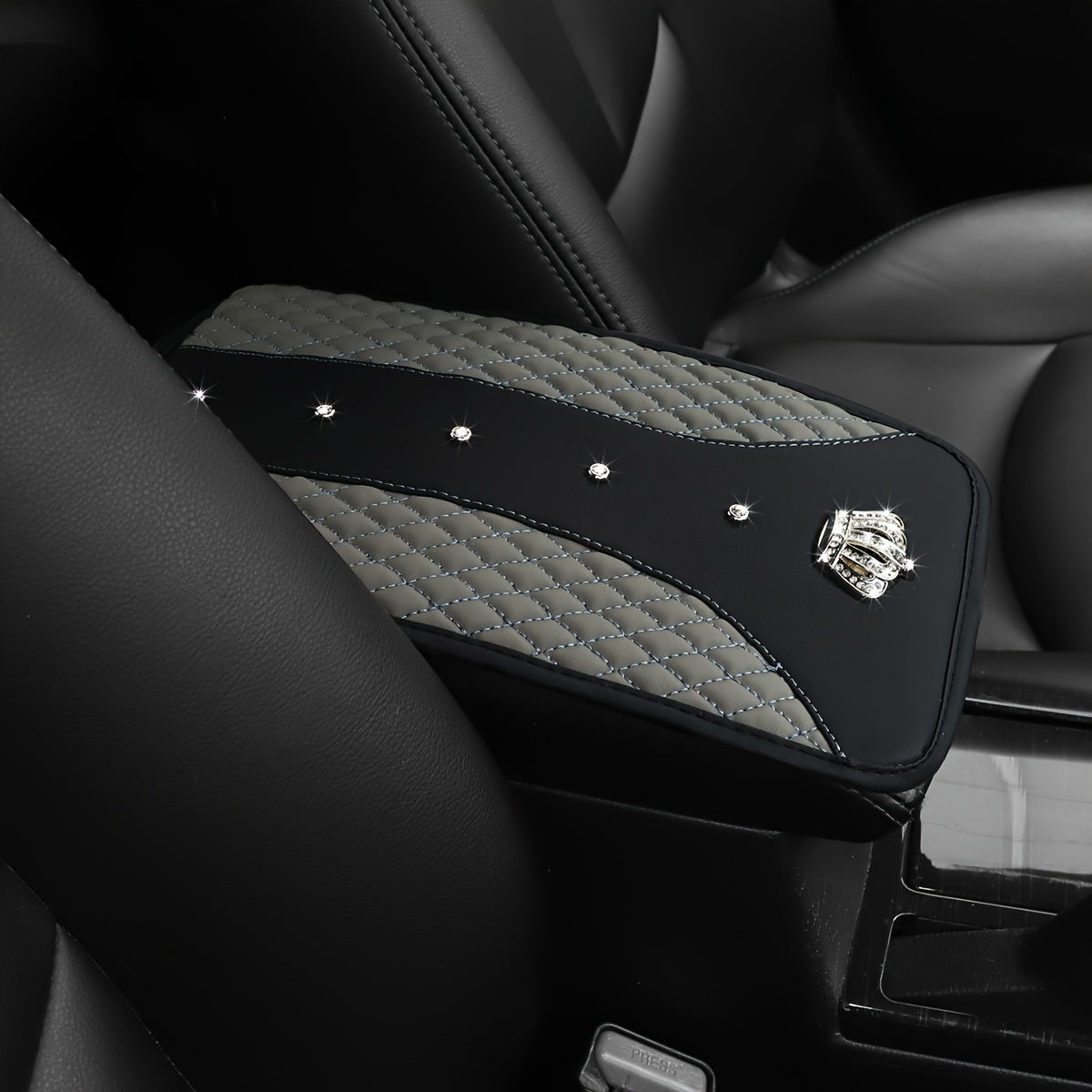 Автомобильный аксессуар Чехол для консоли из искусственной кожи, водонепроницаемый, с дизайном в виде алмазной короны