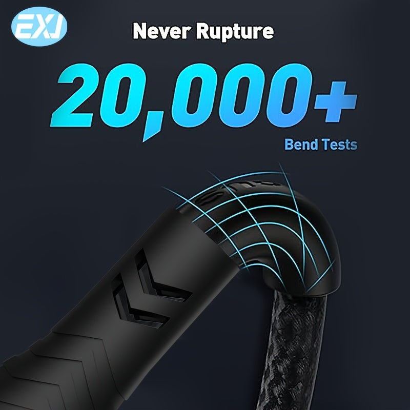 240W Type-C to C Fast Charging Cable with Digital Display Nylon Braid Compatible with iPhone Samsung Xiaomi Google Tablets and Phones