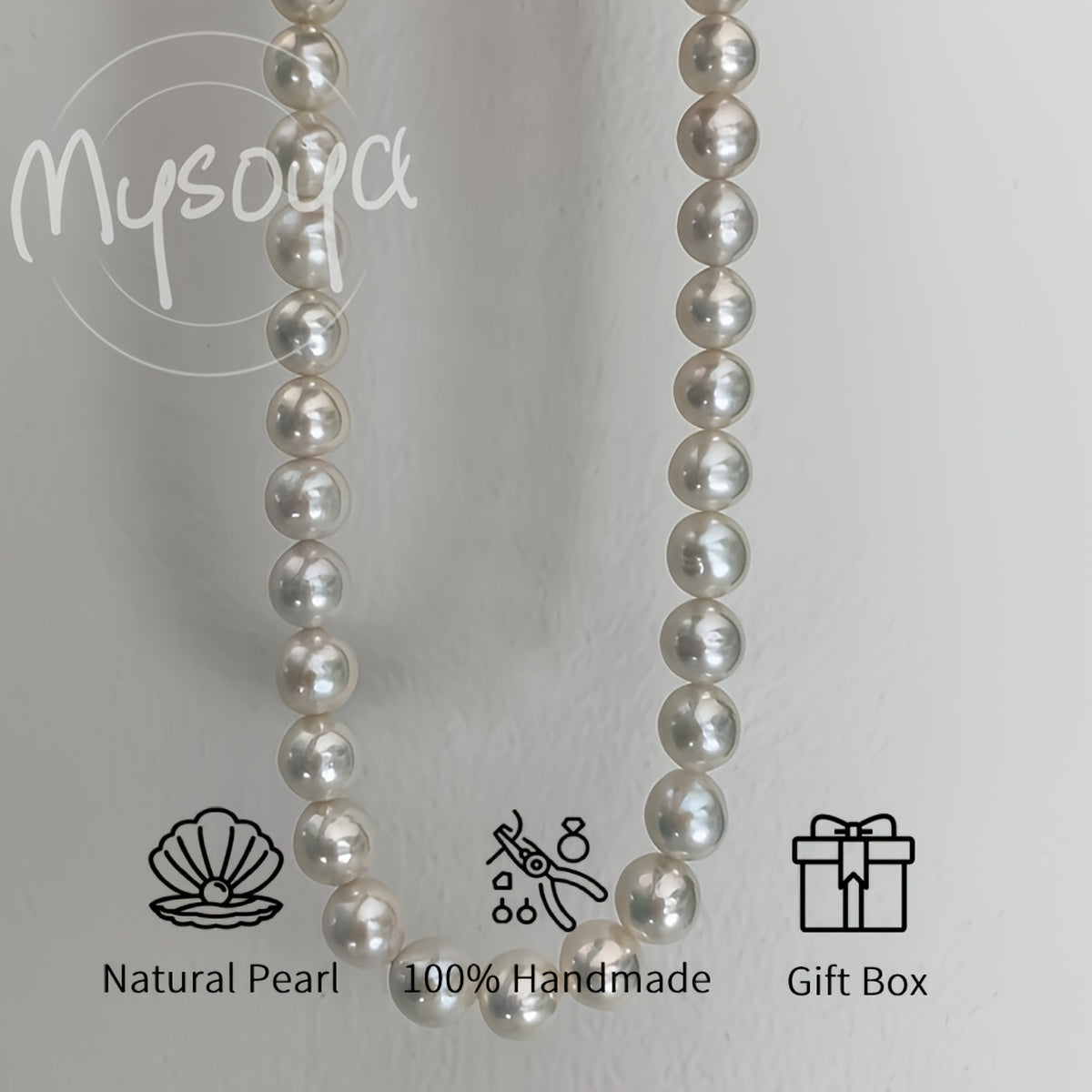 8-9mm Natural Freshwater Pearl Necklace for Women Elegant Jewelry for Weddings and Special Occasions