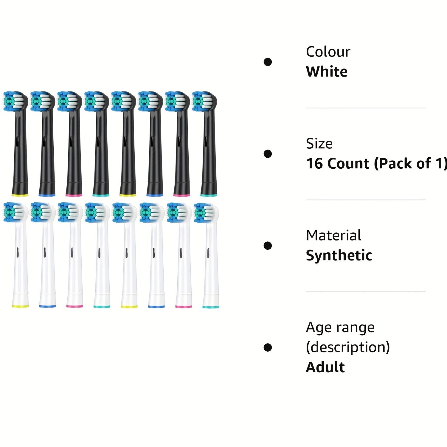 16Pcs Toothbrush Heads For Electric Toothbrush Replacement Brush Heads Small Size
