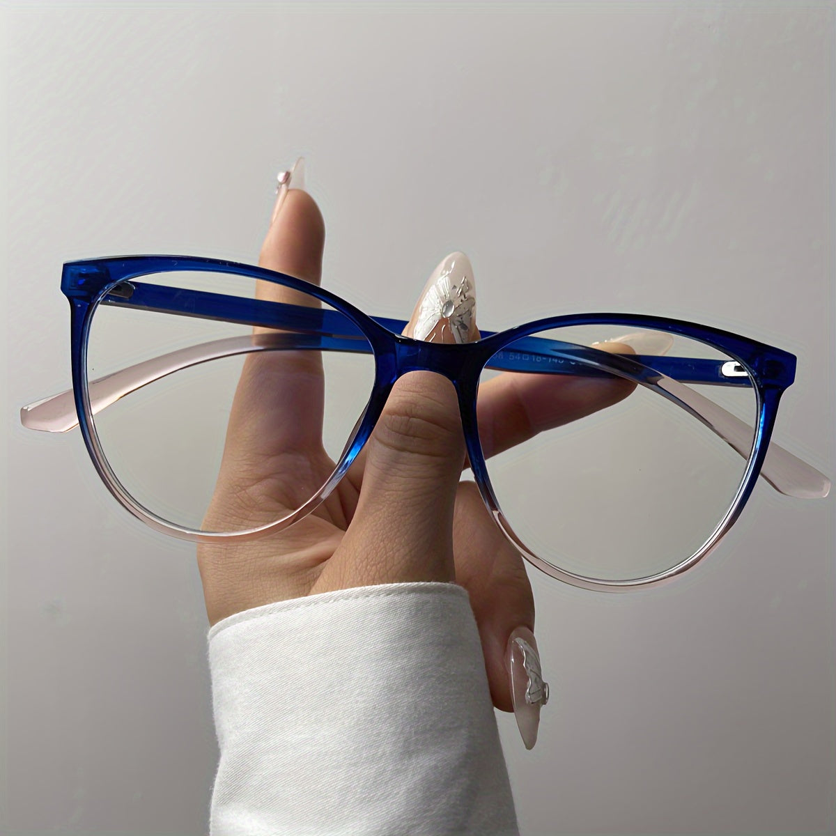 Oval Anti-Blue Light Glasses for Men and Women PC Frame Full Rim Square Style