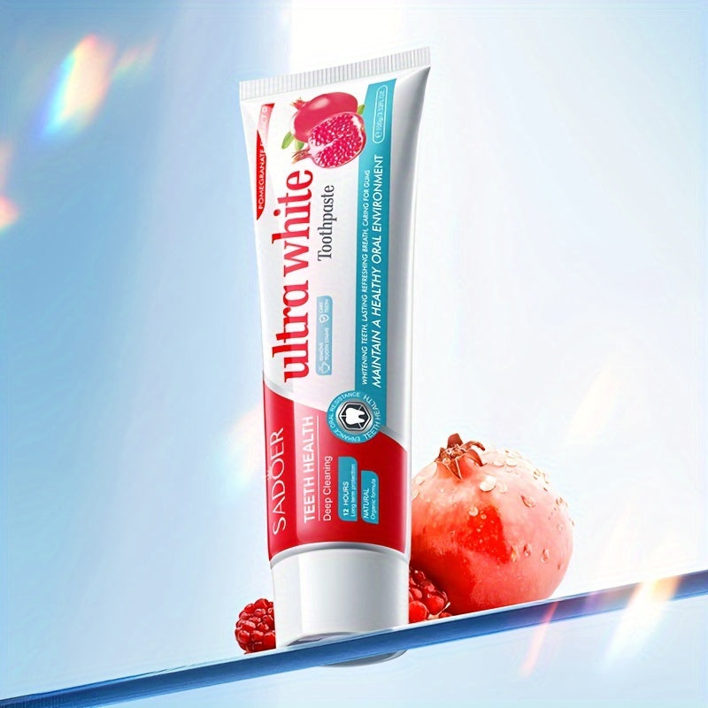 Pomegranate Toothpaste 100g Fluoride-Free Deep Clean Whitening