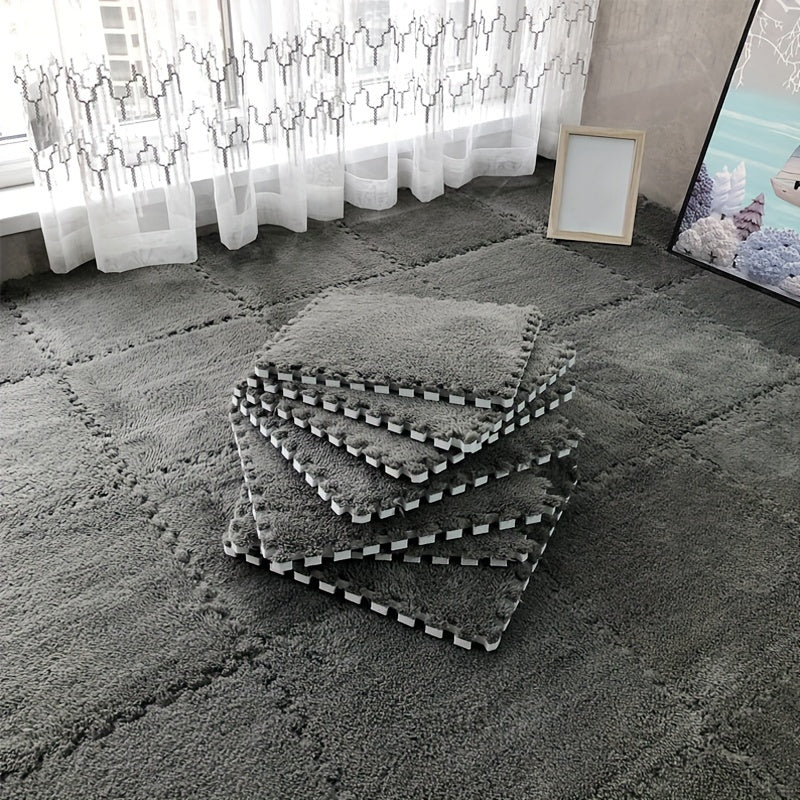 Interlocking Foam Floor Mat Set 5-30 Pieces Anti-Slip Plush Carpet Seat Rug