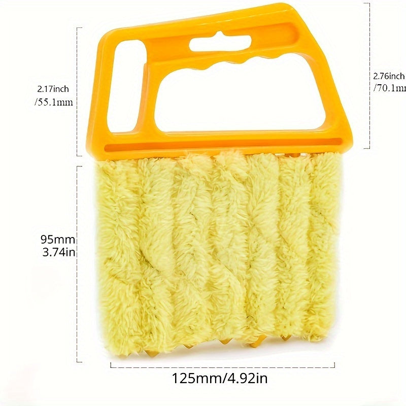 Microfiber Window Cleaning Brush with Dusting and Blind Cleaning Features