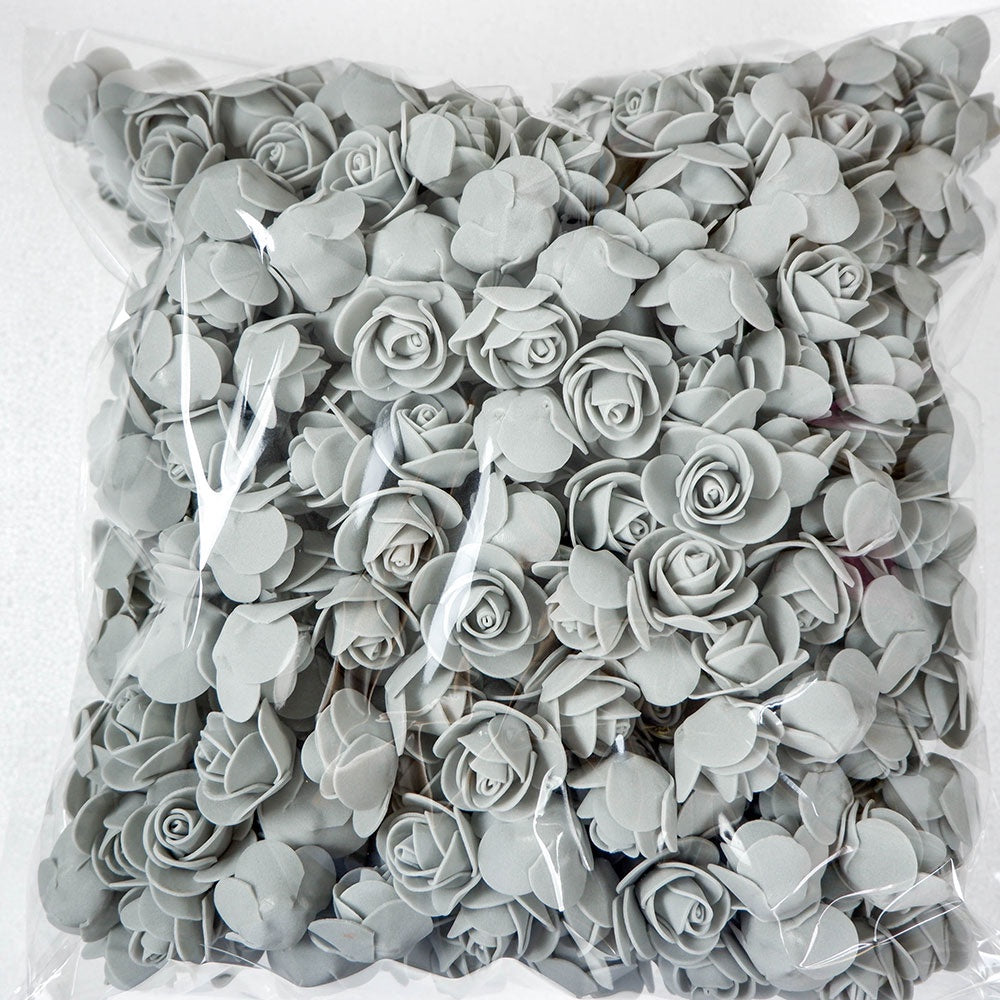 Artificial Foam Rose Flowers for Weddings Home Decor Scrapbooking Valentine's Day Gifts 50 Pack
