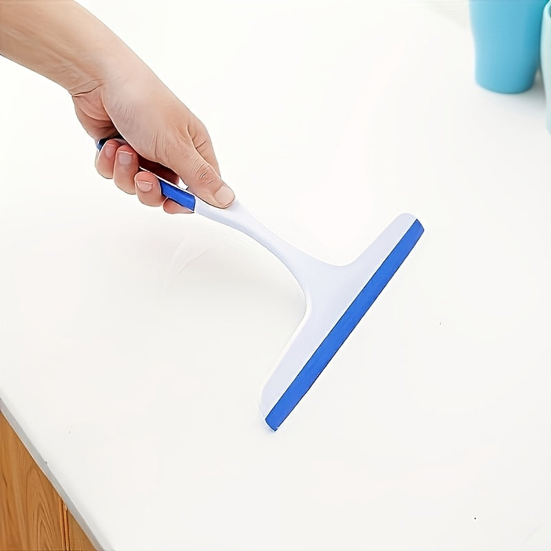 Limpiador de limpiaparabrisas de vidrio para ventanas, interior y exterior, herramienta de limpieza de ventanas de plástico con cepillo