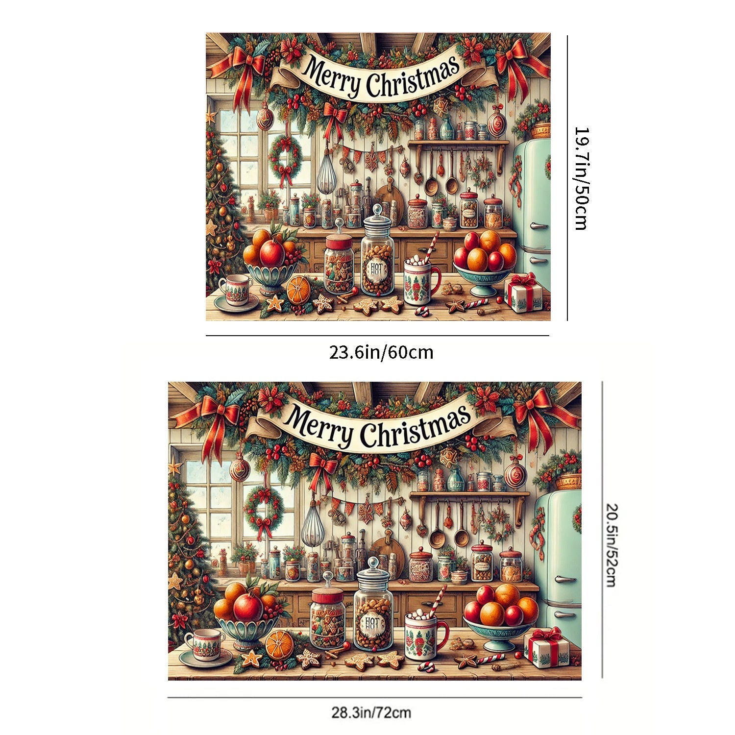 Christmas Snowman Stove Cover Waterproof Anti-Slip Heat Resistant for Electric Glass Cooktops