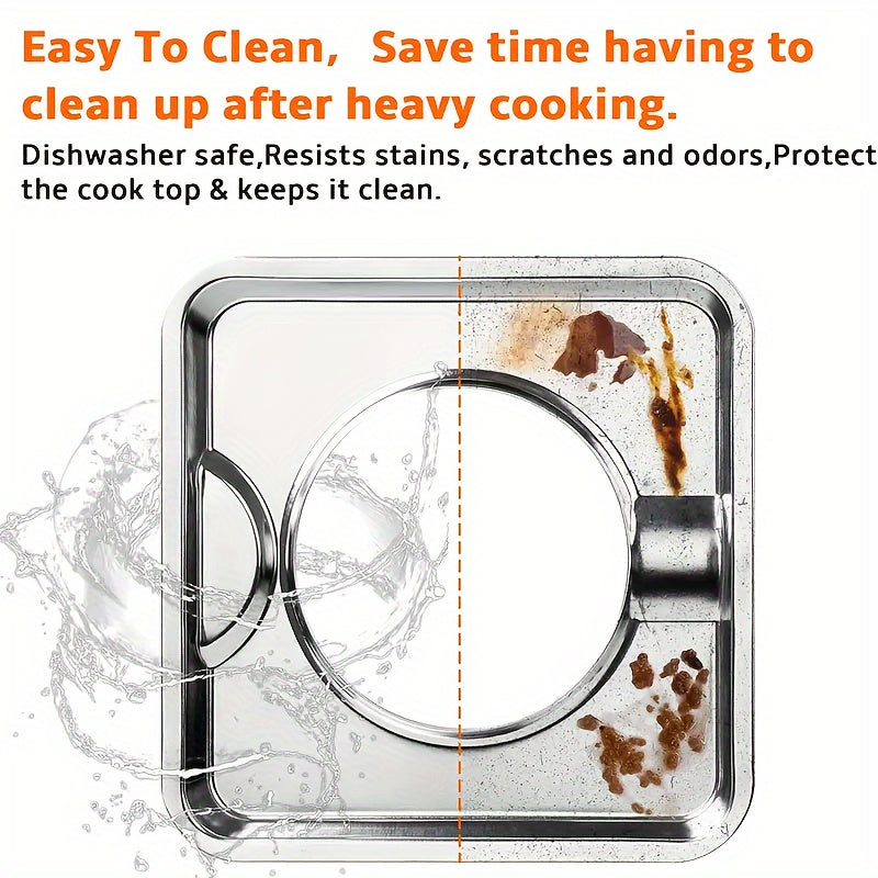 Gas stove base with square burner cover drip pan 19.48cm x 19.48cm fits WP786333 AP6011553 PS11744751