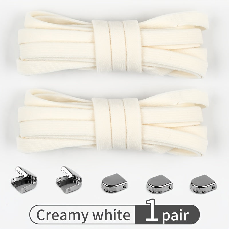 Adult Non-Slip Elastic Shoe Laces, Polyester Spandex, 9 Colors, 100cm