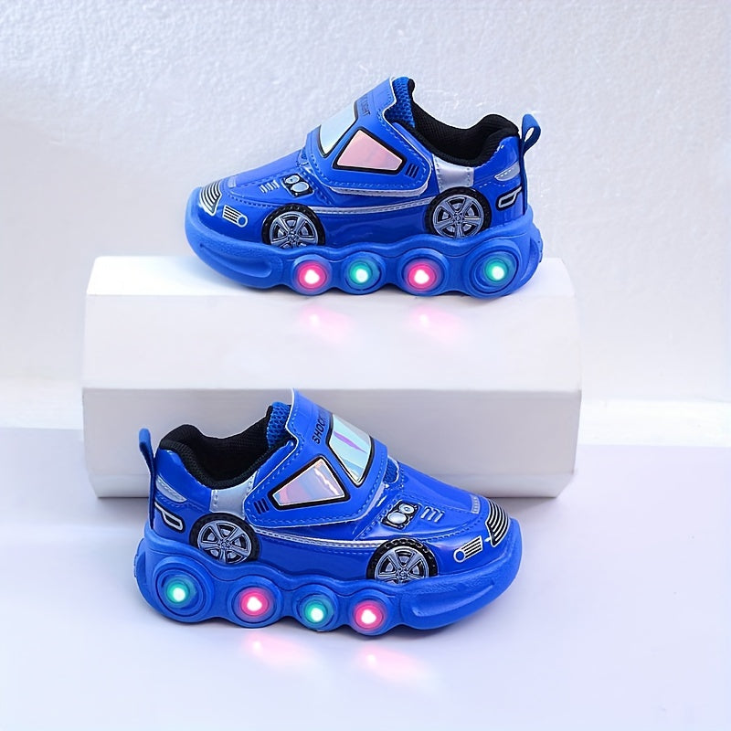 Детские девочки и мальчики повседневные спортивные туфли с мультяшными персонажами для всех сезонов