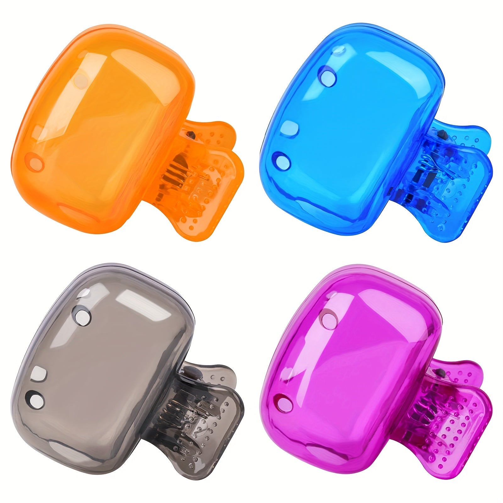 4 Pack Travel Toothbrush Cover Cases Portable Storage Box Toothbrush Protector