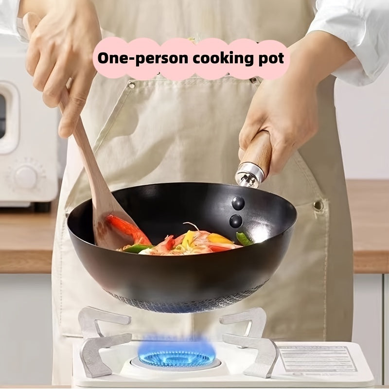 Cast Iron Skillet 26cm Non-Stick Durable Frying Pan for All Stovetops