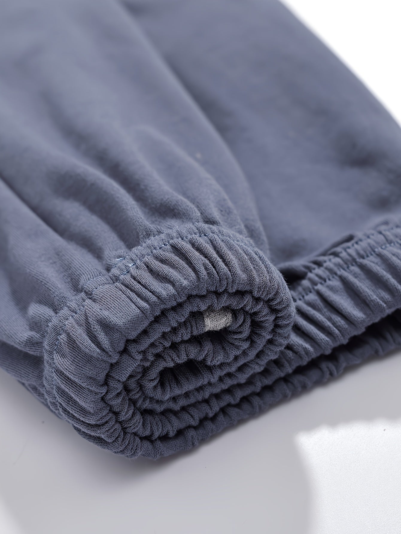 Boys Long Sleeve Pajama Set with Monochrome Lettering Pattern and Knit Fabric