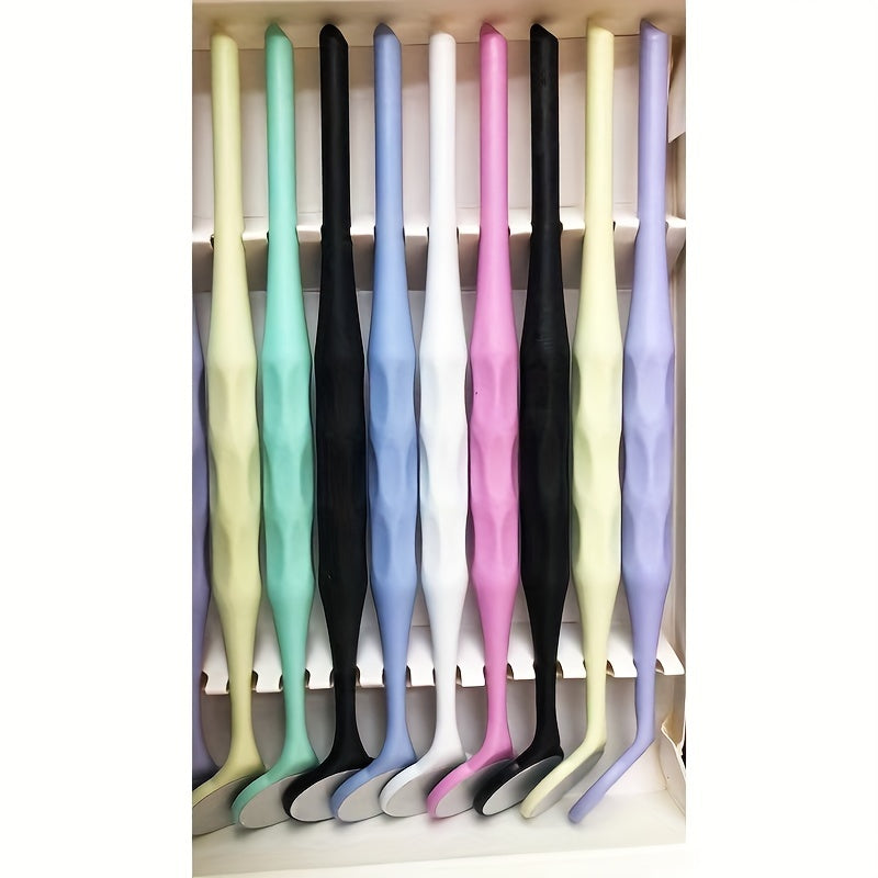 Mirror Plastic Handle with 10 Stainless Steel Anti-Fog Double/Single Sided Mirrors 17.5cm