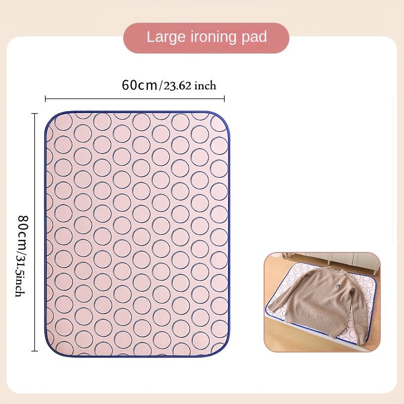 Handheld Folding Ironing Mat with Heat Insulation for Home Dorm Use