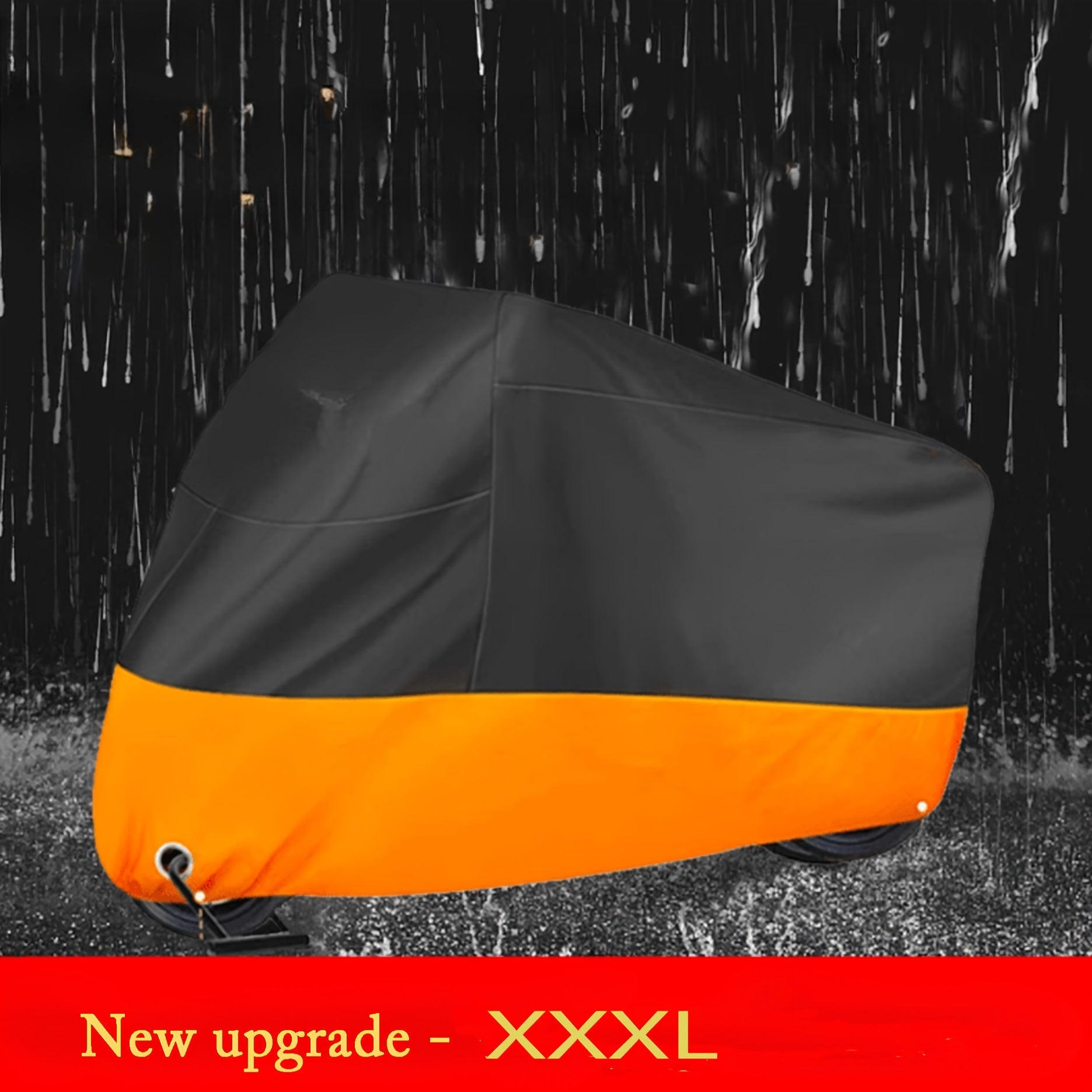 Motorcycle Protective Cover Fabric Large Bike Shield Weather-Resistant