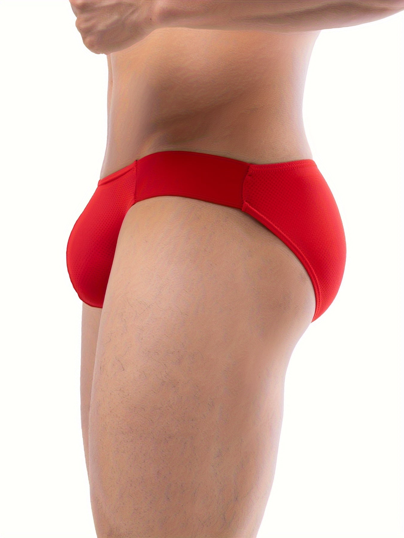 Yoz uchun erkaklar uchun nafas oladigan to'rli ichki kiyim, past belli, bir rangda, o'rtacha cho'ziluvchan, piyoda yurish va ochiq havoda faoliyatlar uchun mos. Naylon to'qilgan matodan tayyorlangan.