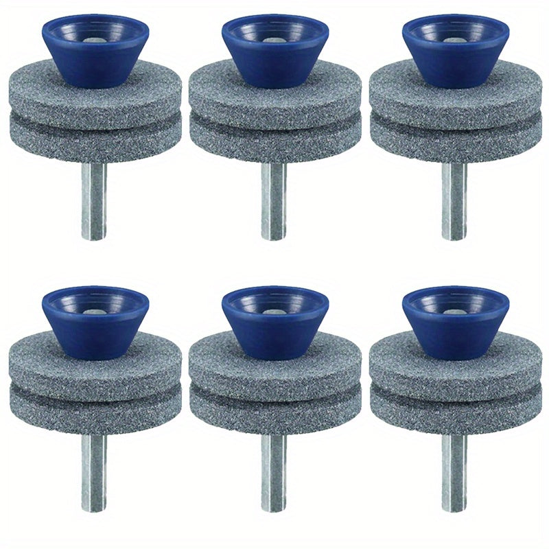 Universal Lawn Mower Blade Sharpener Double Layer Corundum Drill Guide