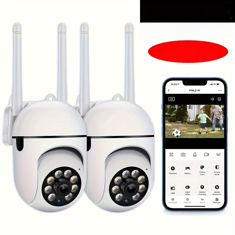 Wireless Security Camera HD Wireless Outdoor Camera with Motion Detection and Pan Tilt