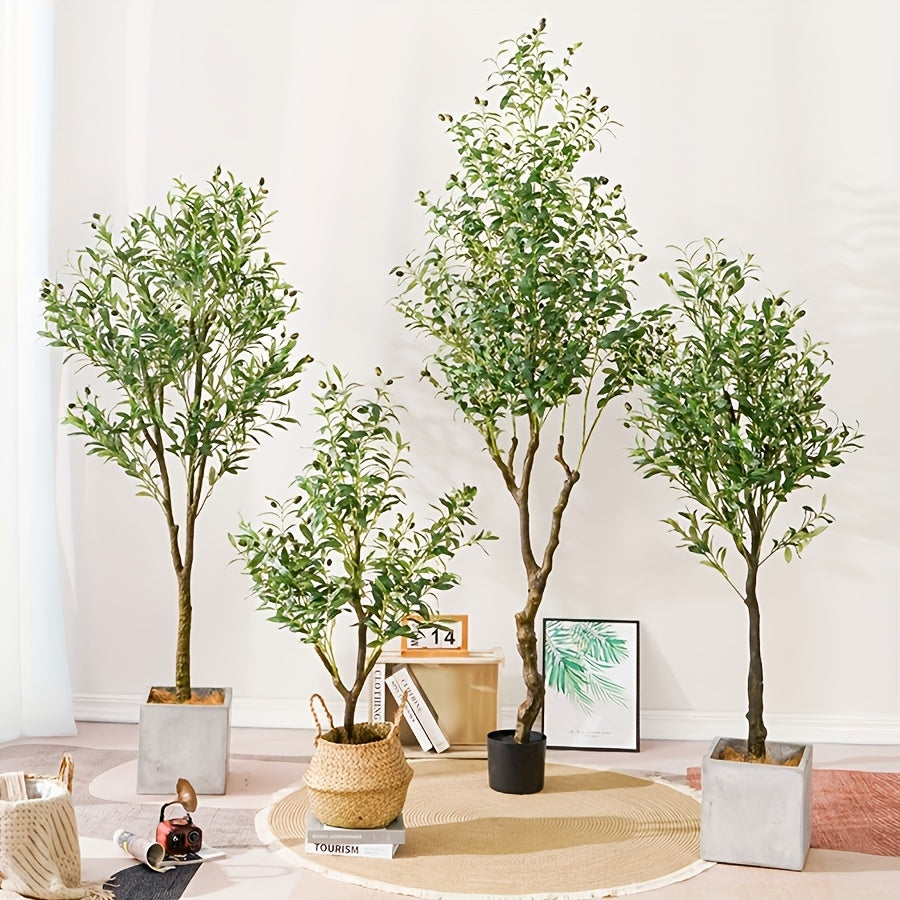 Indoor Olive Tree Assembly Disassembly Simulation Plastic Floor Decor for Home