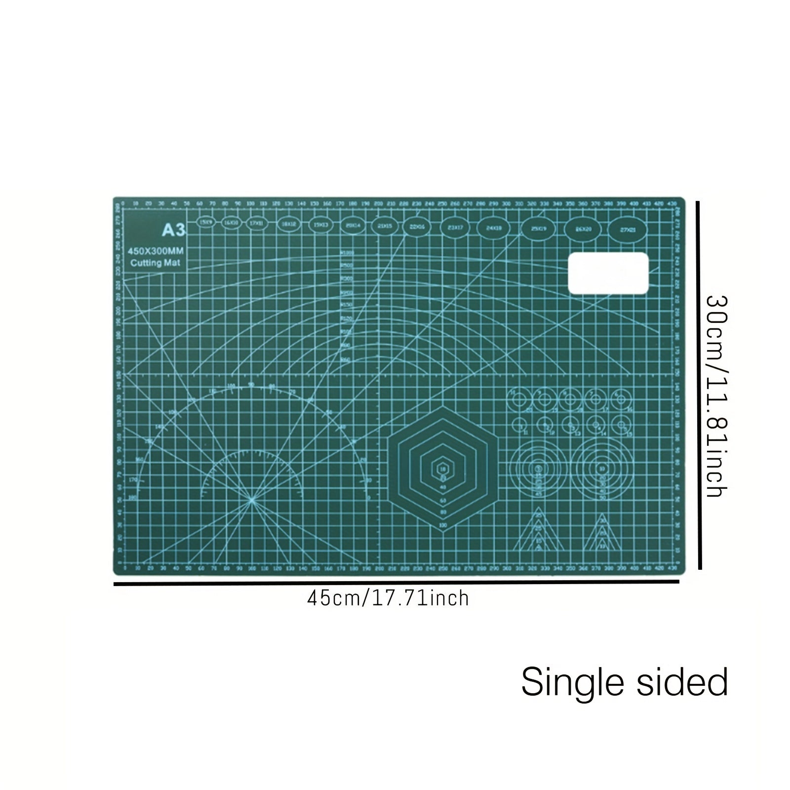 A3 Cutting Mat for Quilting Sewing Non-Slip Durable Plastic Crafting Surface