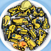 Unisex Plastic Construction Vehicle Shoe Charms for Sandals and Garden Shoes