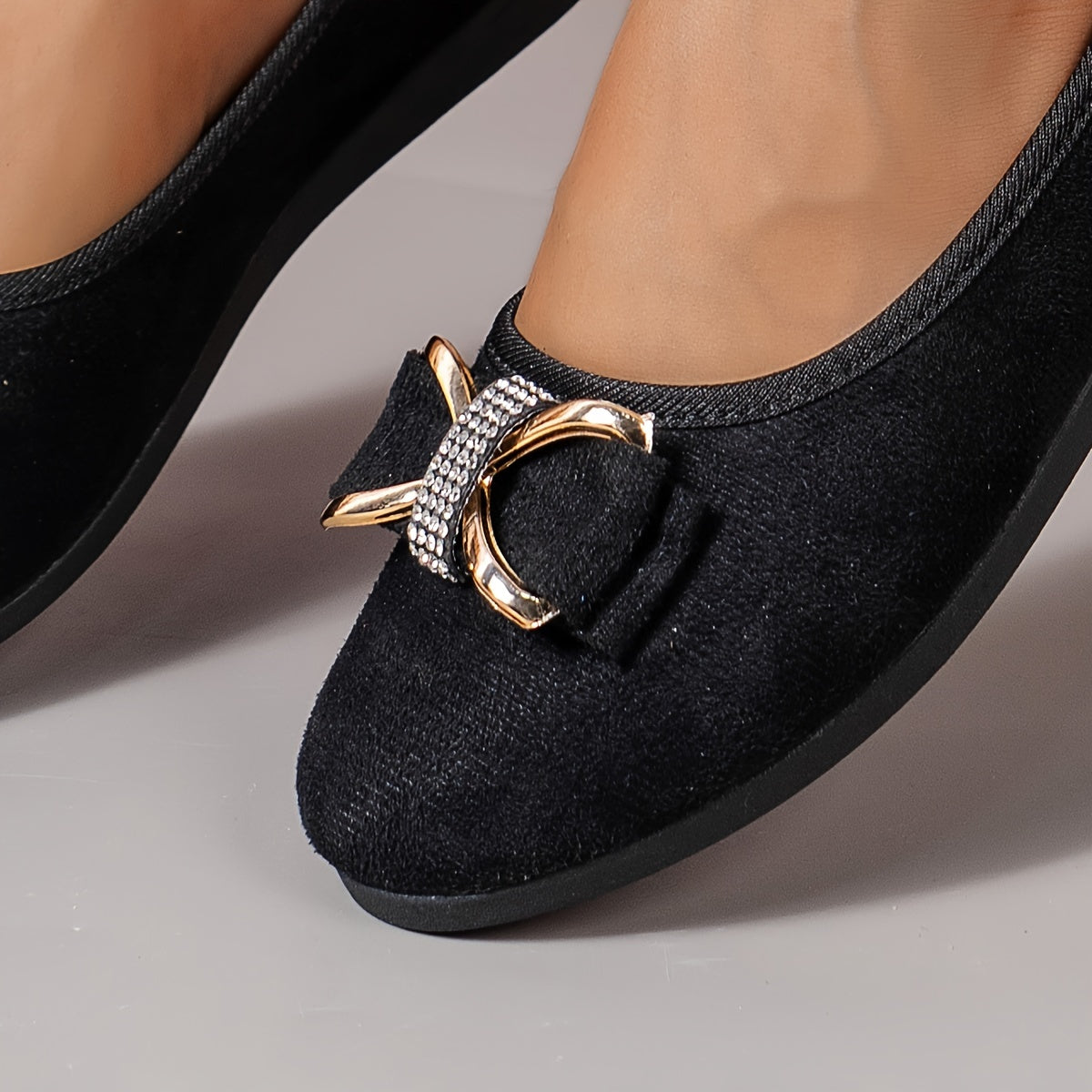 Zapatillas slip-on para mujer con forro de pelo sintético, plantilla transpirable y suela de goma