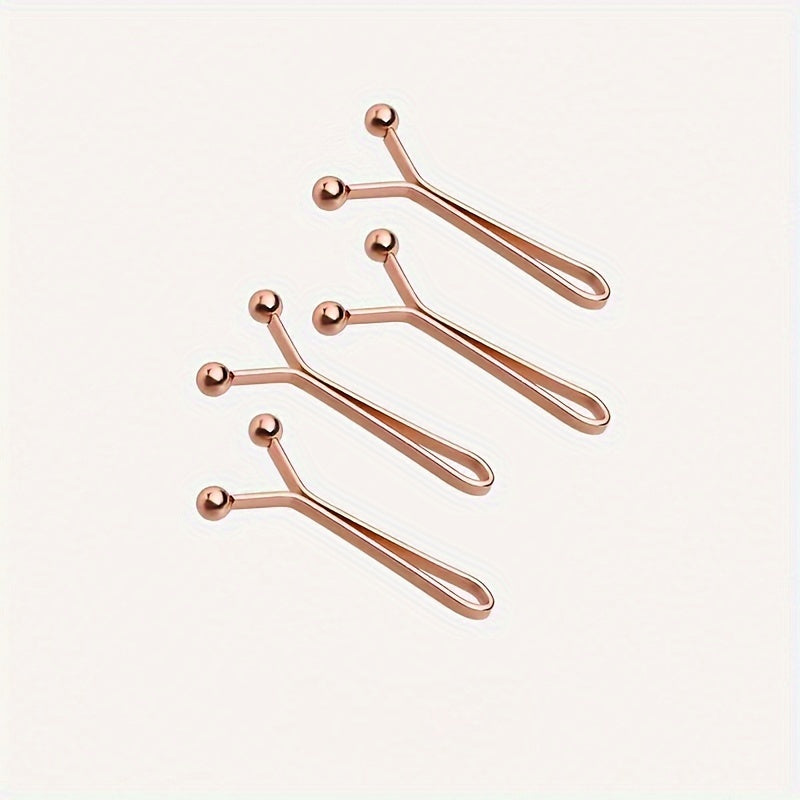 Set of 4 Gold Safety Pins for Scarves, Shirts, Pants, Cuffs, Versatile