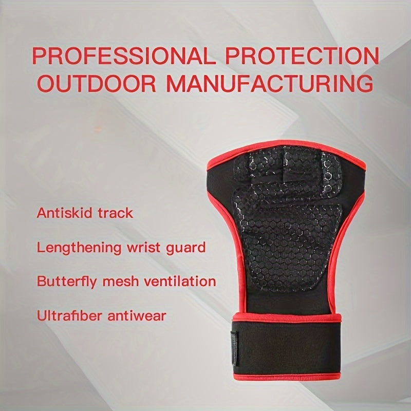 Og'irlik ko'tarish qo'lqoplari, sozlanadigan qo'llab-quvvatlash, nafas oladigan to'qima, qora, yopishtiruvchi yopqich bilan - fitnes, sport, bodibilding uchun ideal.