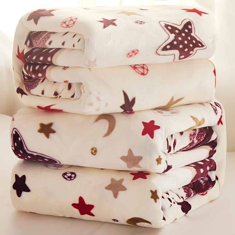 Coral Fleece Throw Blanket Double-Sided Thick Warm Couch Bed Sofa Travel