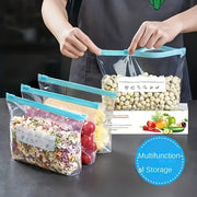 10/15/20pcs Reusable Vacuum Sealer Bags Ziplock Food Storage BPA-Free