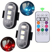 Перезаряжаемые RGB LED акцентные светильники 2/4 шт. с пультом дистанционного управления, универсальное использование