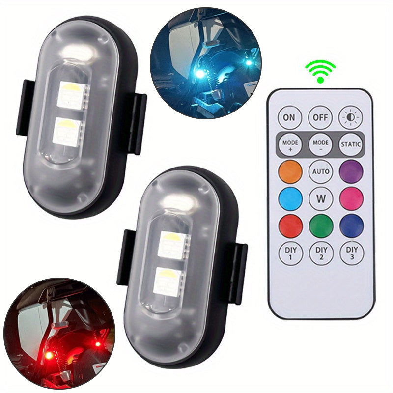 Перезаряжаемые RGB LED акцентные светильники 2/4 шт. с пультом дистанционного управления, универсальное использование