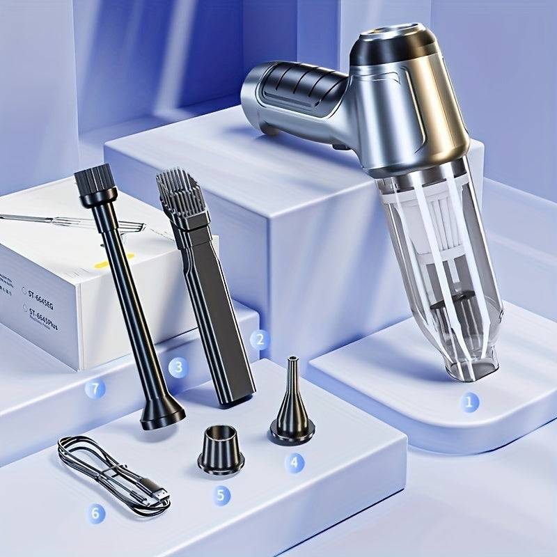 Wireless Handheld Car Vacuum Cleaner with Strong Suction and Blow Function