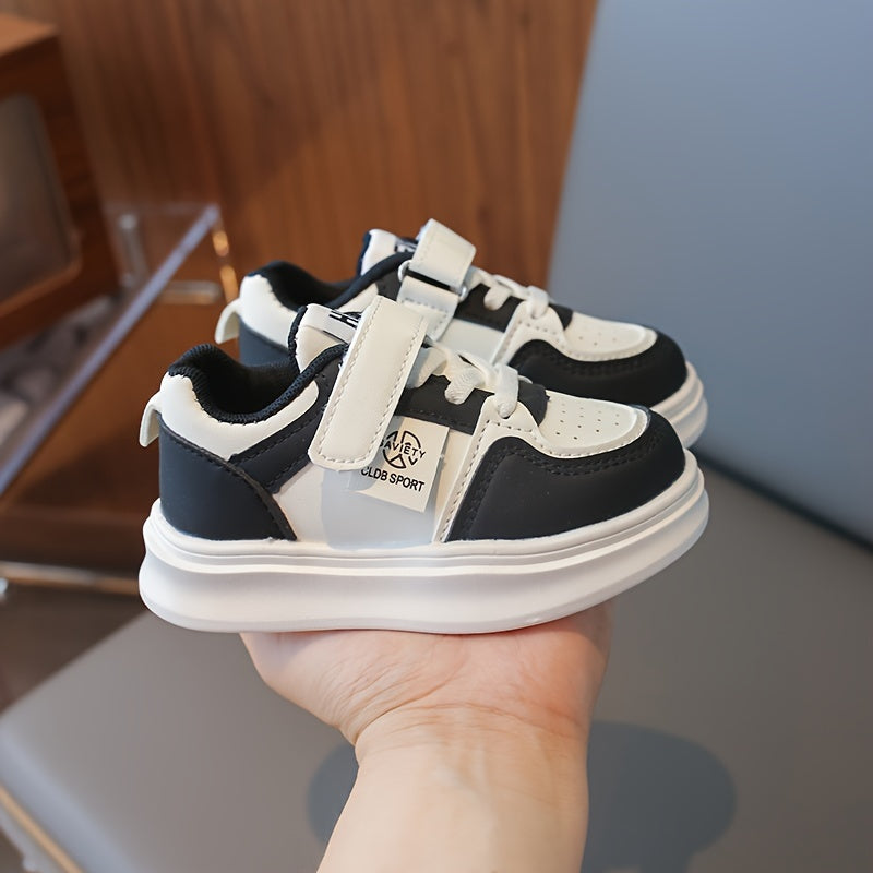 Kids White Sneakers for Boys and Girls Age 1-6 Lightweight Casual Running Shoes