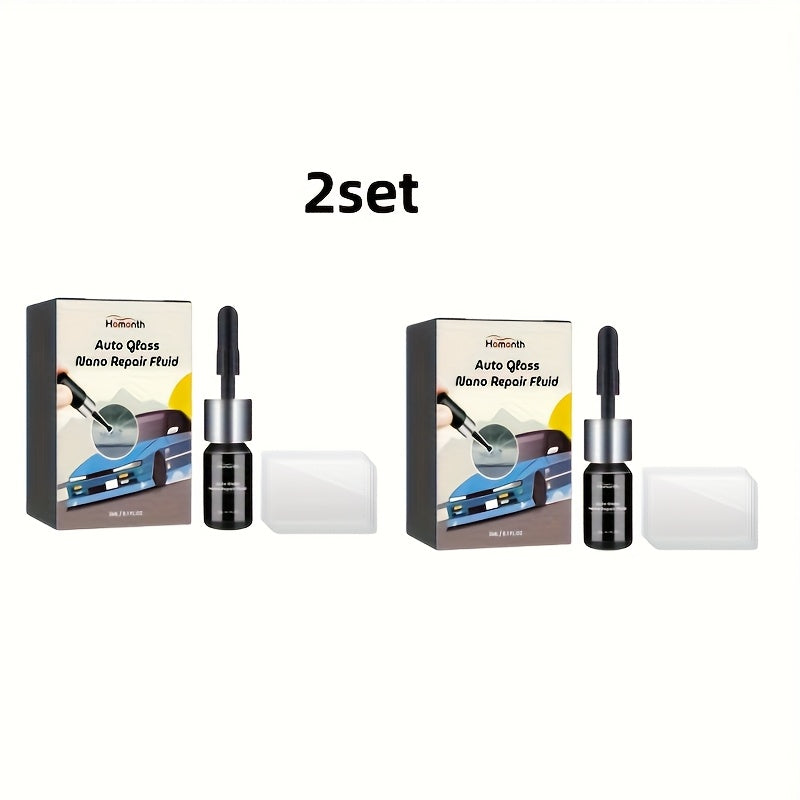 Auto Glass Nano Repair Fluid Kit for Windshield Crack Fix with Applicator