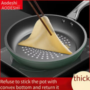 Non-Stick Frying Pan Flat Bottom for Induction Gas Stove Dual-Purpose Cooking